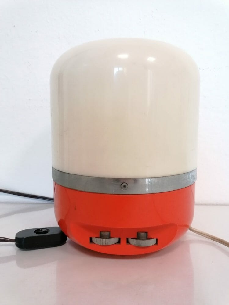 Radio lampada vintage Europhon anni 70, design Adriano Rampoldi