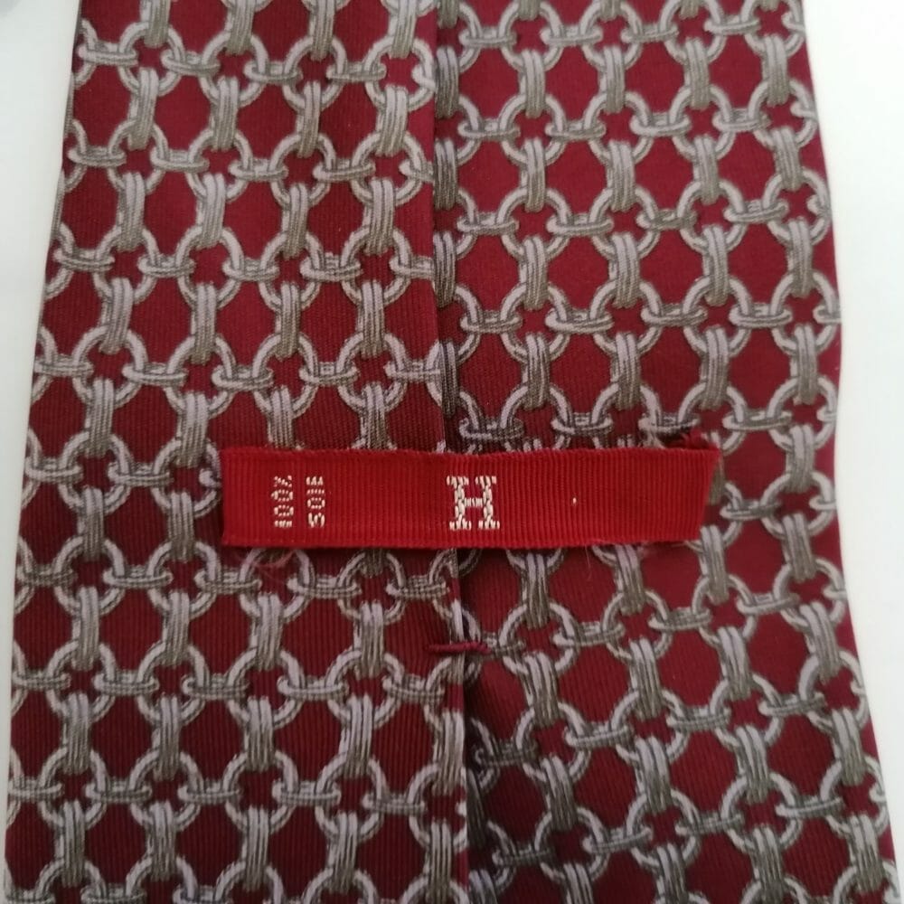 hermes cravatta di seta con catene
