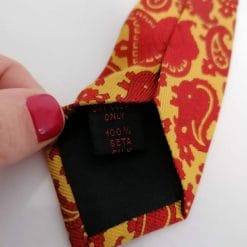 cravatta etro giallo e rosso