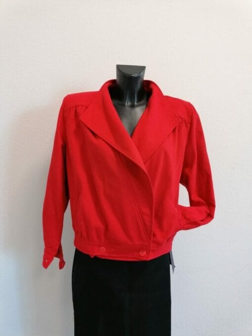 anni 80 giacca leggera rossa