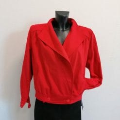 anni 80 giacca leggera rossa