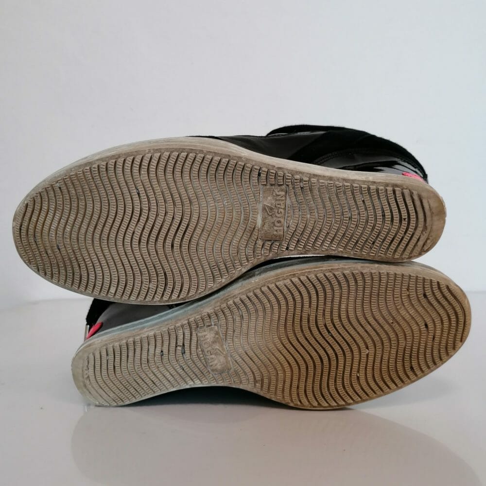 Hogan con zeppa, vernice e cuori - immagine 6