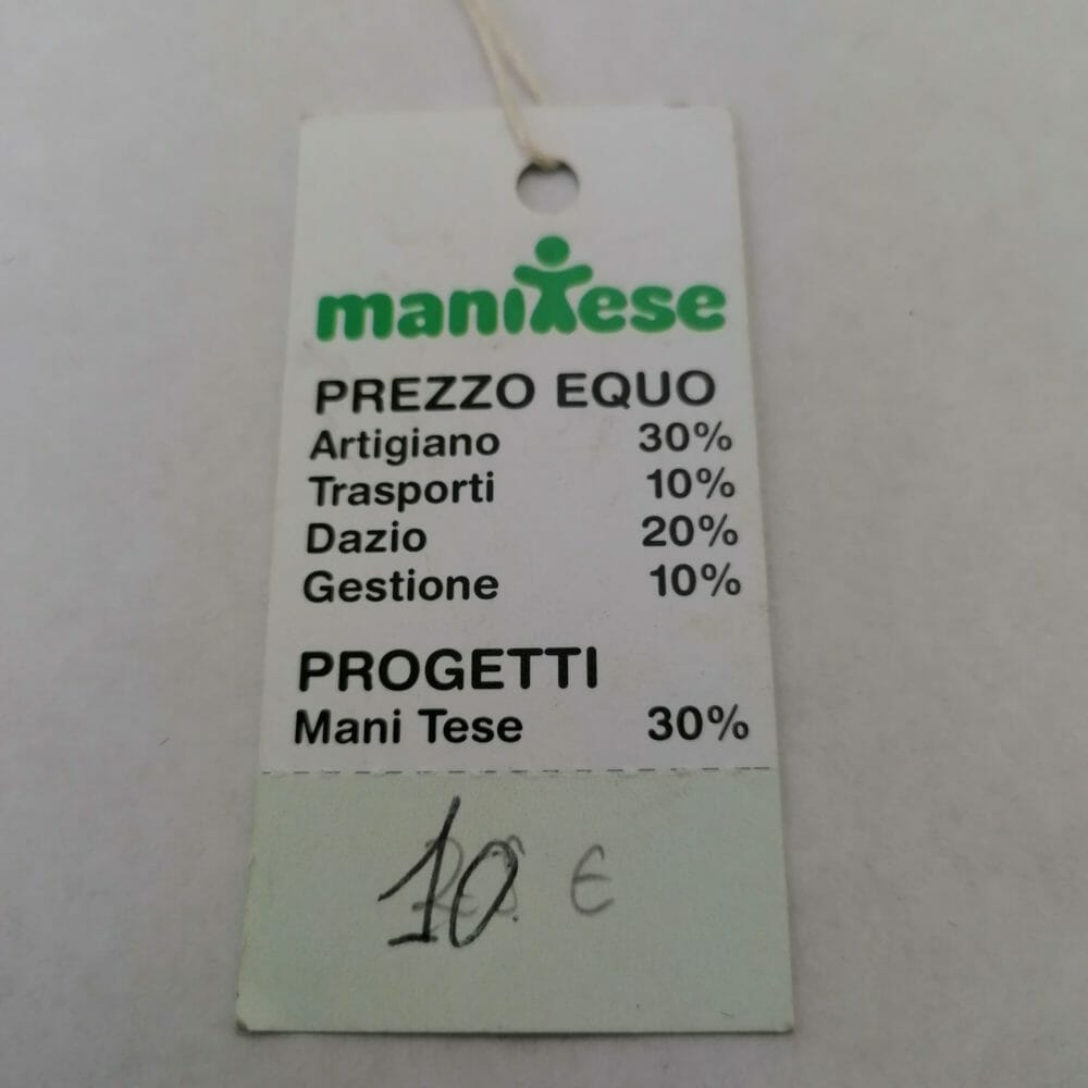 orecchini solidali in argento e legno