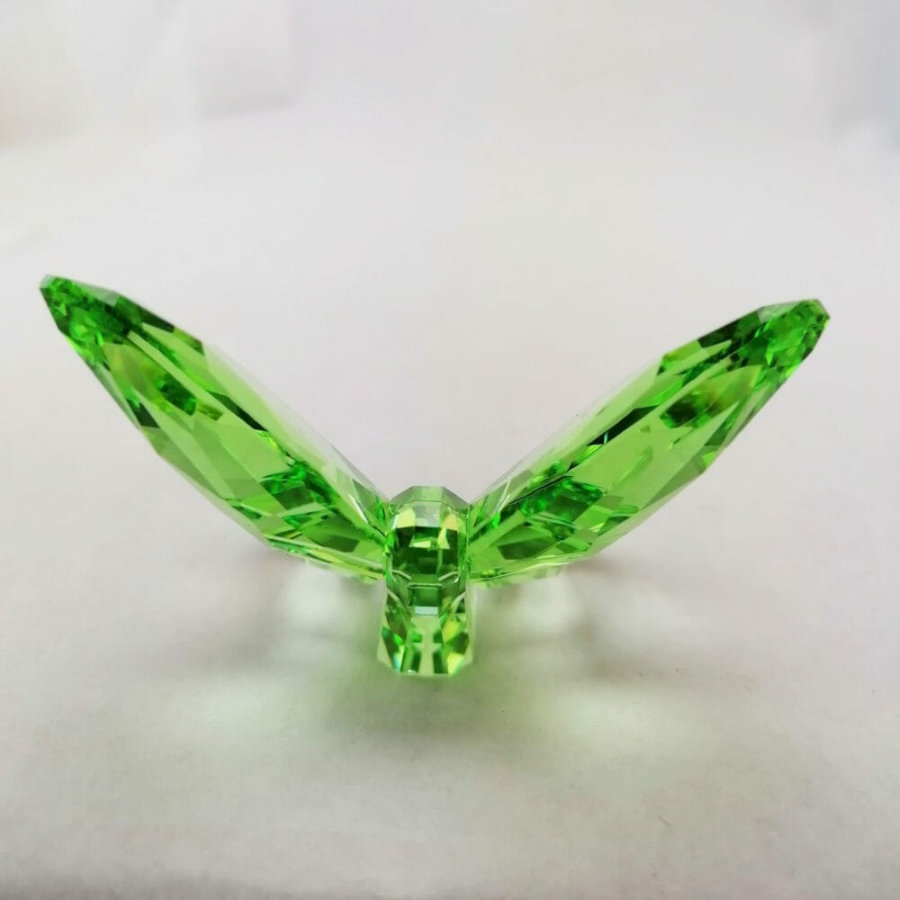Swarovski, farfalla di cristallo verde - immagine 2