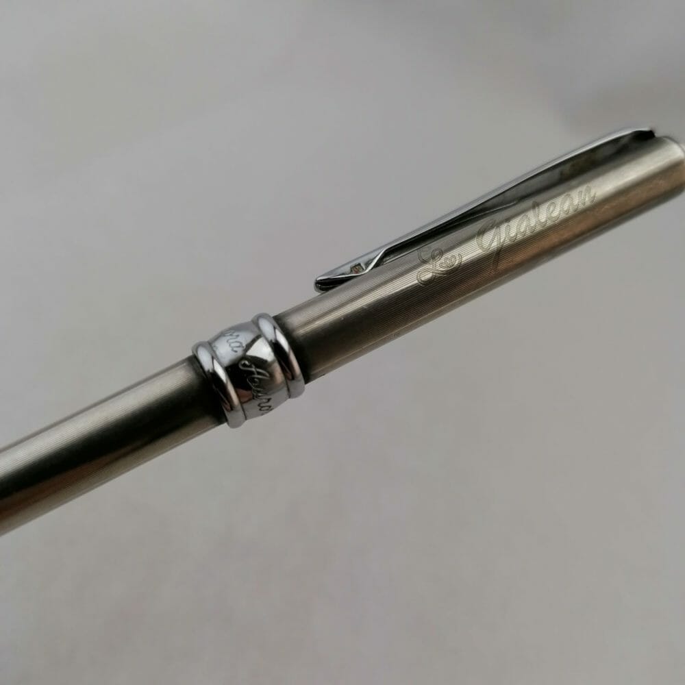 penna aurora vintage in argento