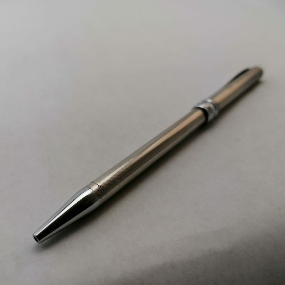 Penna a sfera Aurora in argento - immagine 10