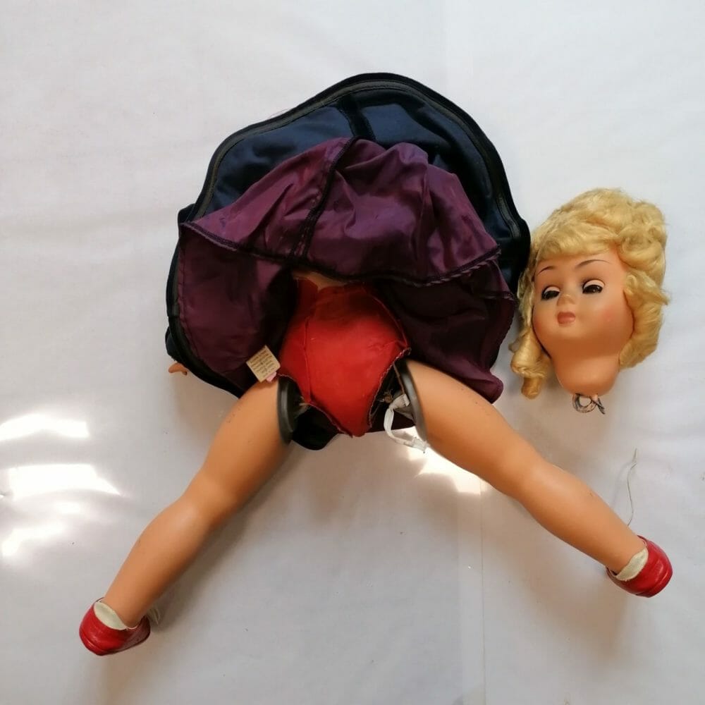 Bambola da riparare in celluloide anni 50 - immagine 3