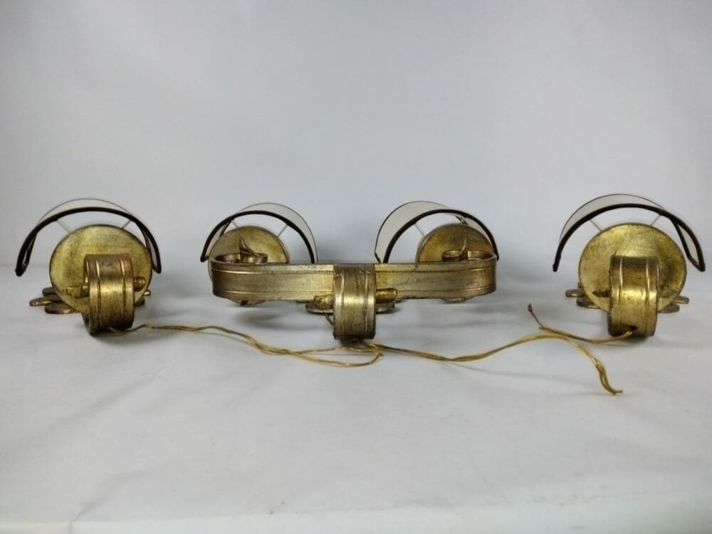 Tre applique in ottone massiccio metà '900 - immagine 6