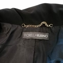 Fiorella Rubino blazer classico monopetto, bottone singolo, nero.
