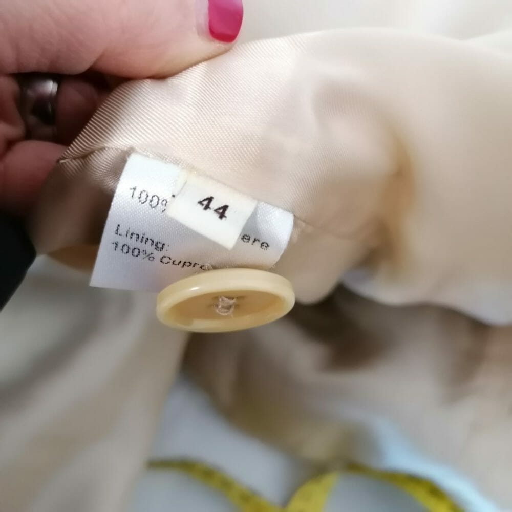 cachemire cappotto colombo beige