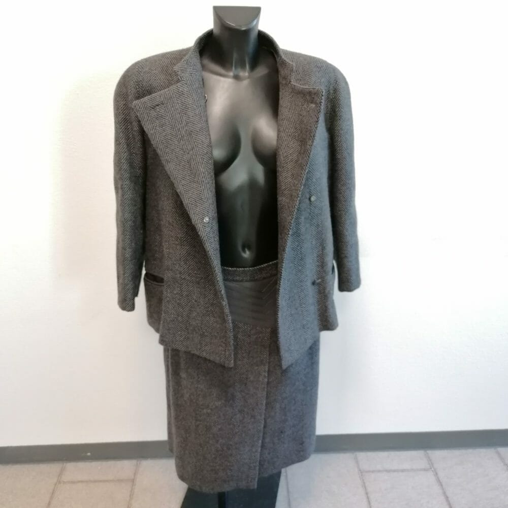 Anni 80, completo tailleur spigato - immagine 5