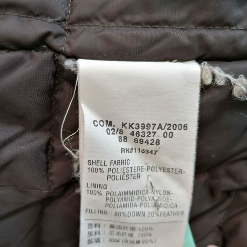 marina yachting piumino marrone