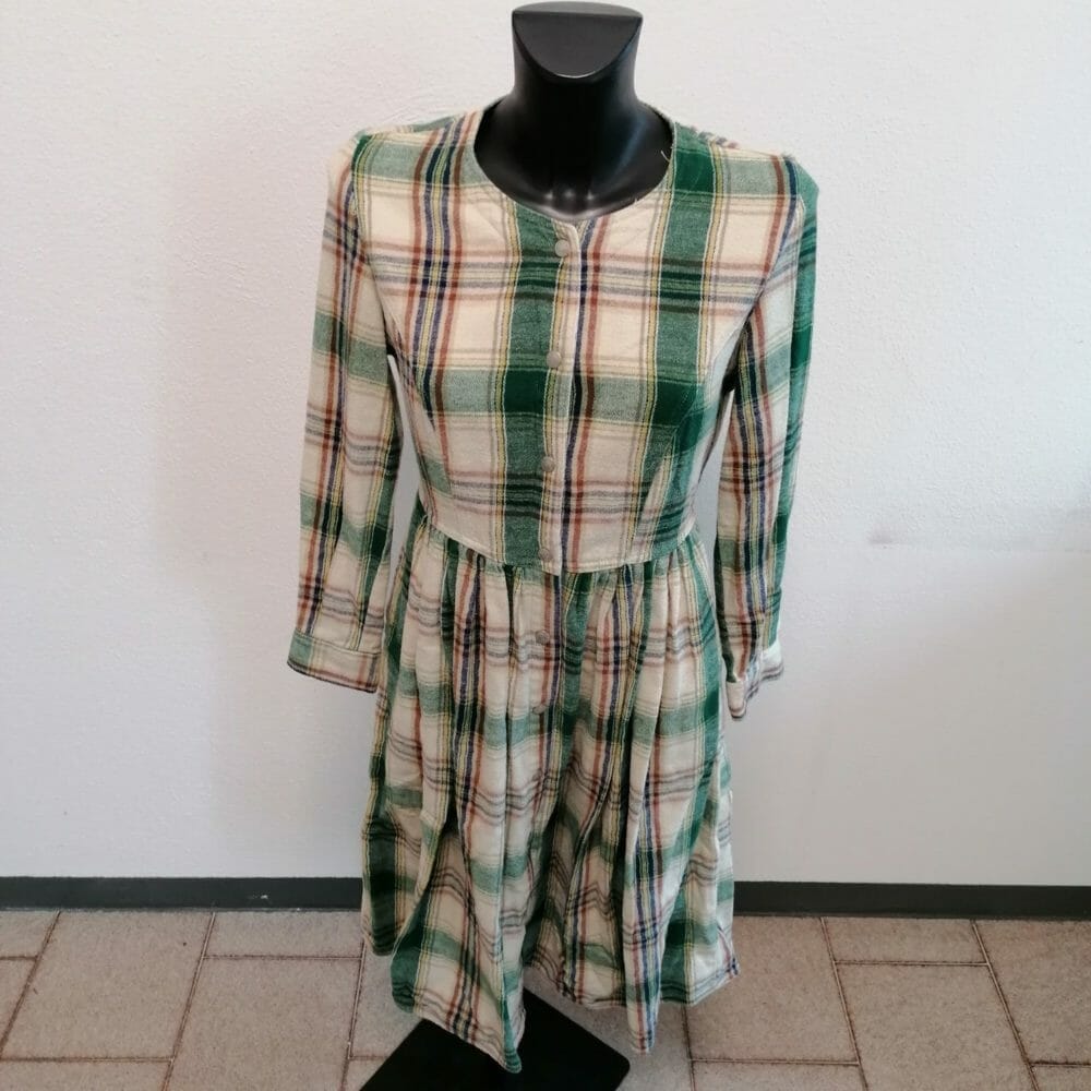 Vestito in flanella a quadri - immagine 8