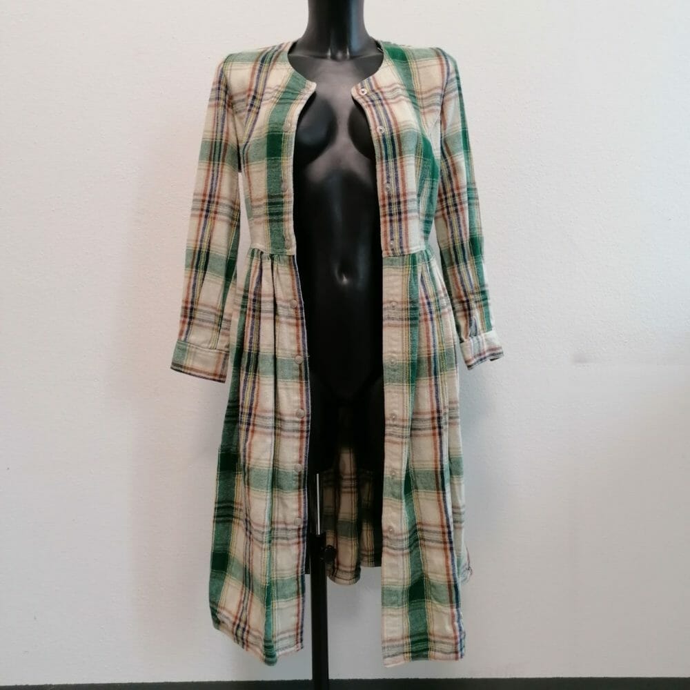 Vestito in flanella a quadri - immagine 3