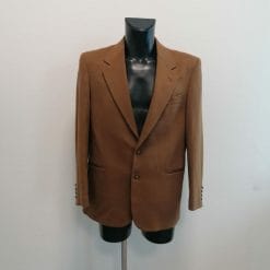 blazer uomo cammello lana merino