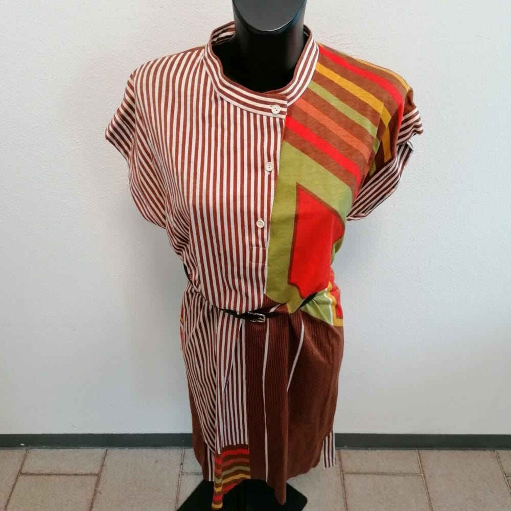 Abito vintage patchwork - immagine 3