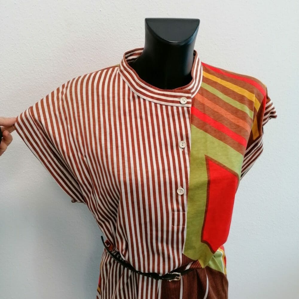 abito vintage dritto coloratissimo