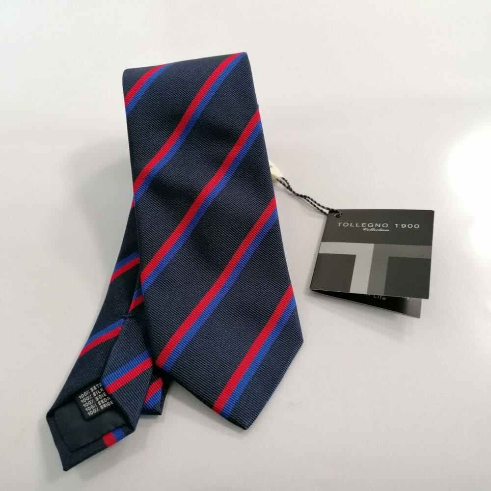 Tollegno 1900 cravatta di seta fatta a mano - immagine 3