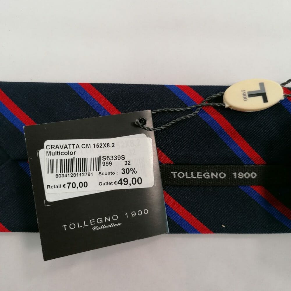 Tollegno 1900 cravatta di seta fatta a mano - immagine 2