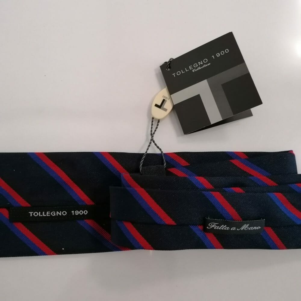Tollegno 1900 cravatta di seta fatta a mano - immagine 5