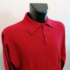 bpoggi maglione in lana rosso da uomo