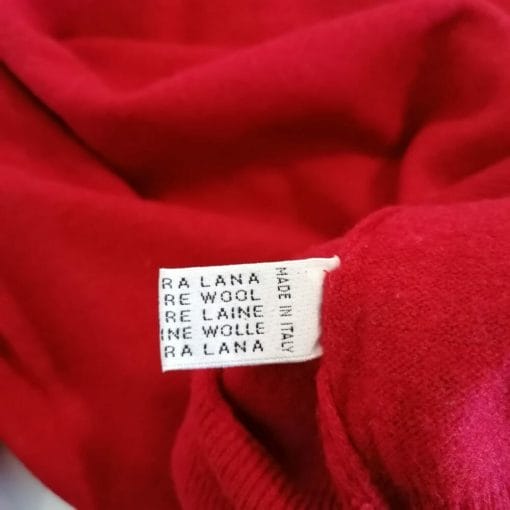 bpoggi maglione in lana rosso da uomo