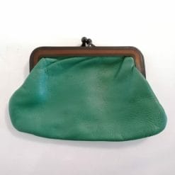 portamonete pochette vintage pelle e bachelite