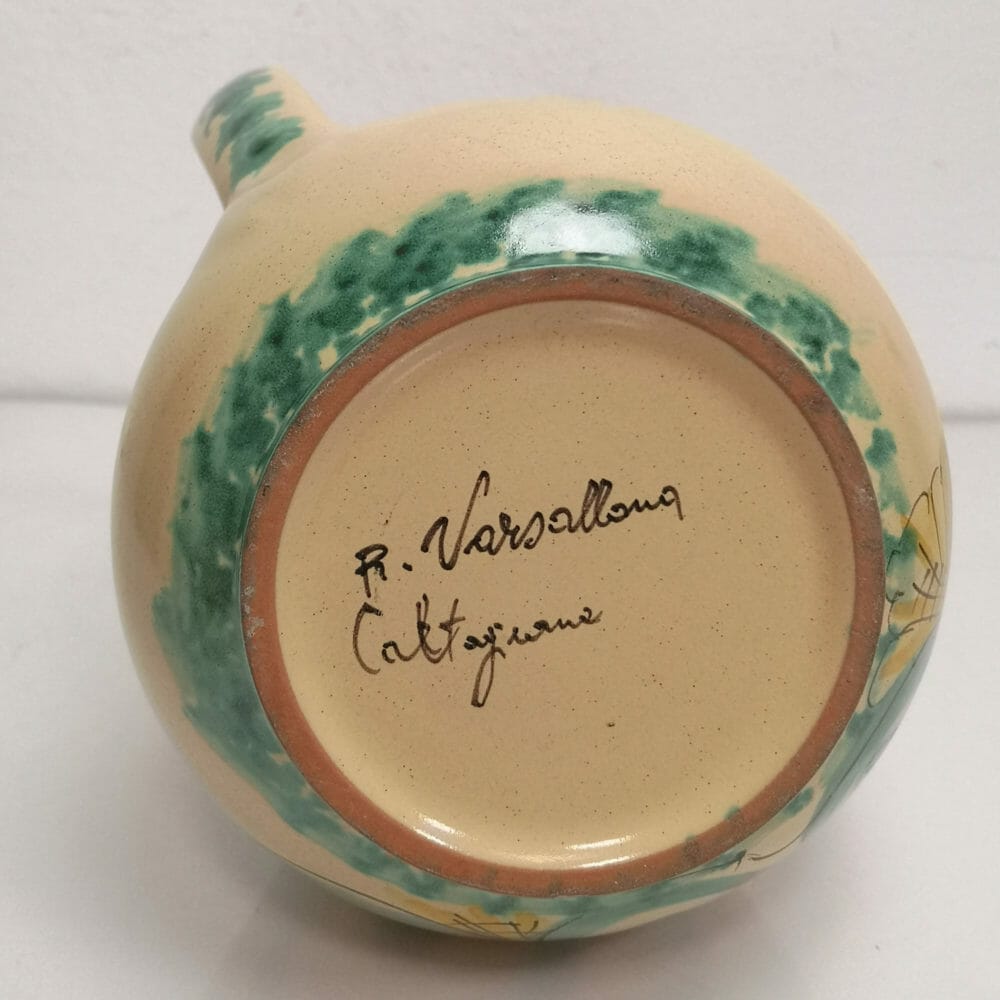 Varsallona Caltagirone, brocca e bicchieri - immagine 4