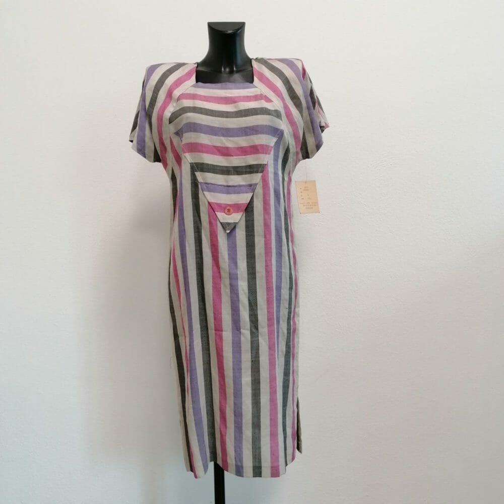 Abito a righe vintage dritto - immagine 2