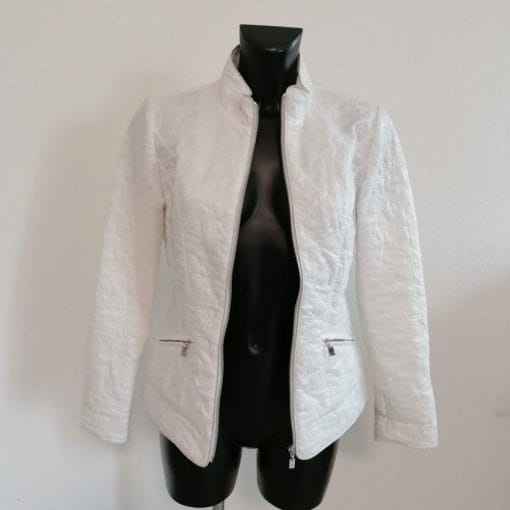 roccobarocco giacca corta bianca