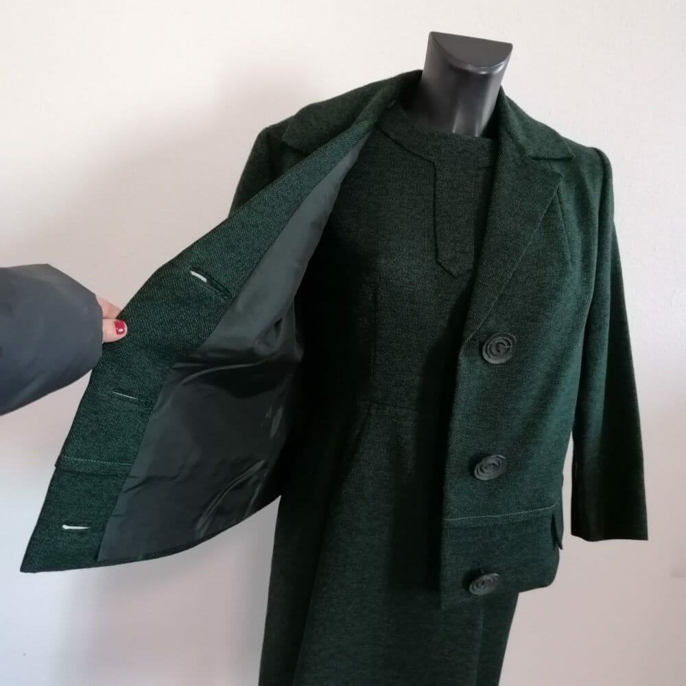 Completo abito e giacca vintage donna - immagine 2