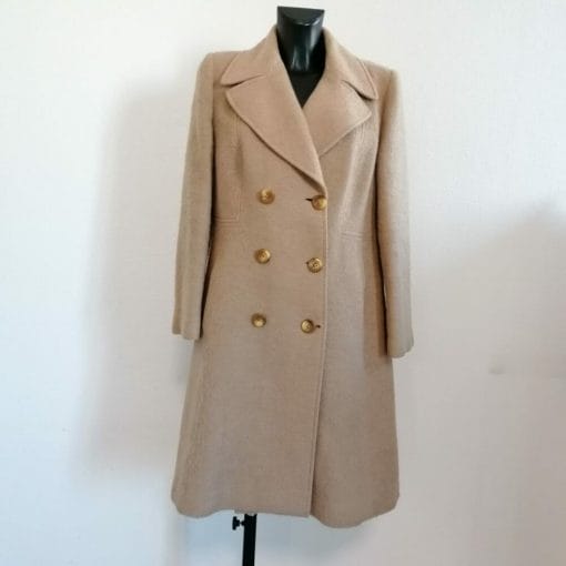 cappotto di lana beige vintage