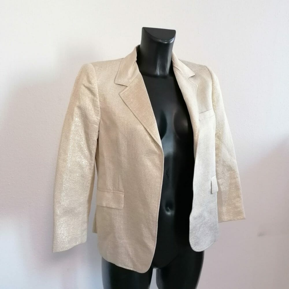 Marni, blazer oro effetto glitter - immagine 2