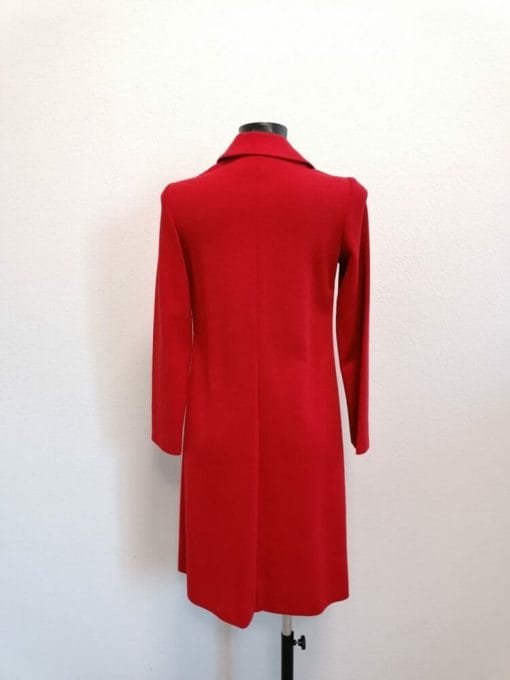 vestito rosso vintage con colletto