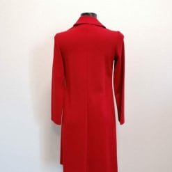 vestito rosso vintage con colletto