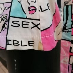 blazer in cotone a fumetti