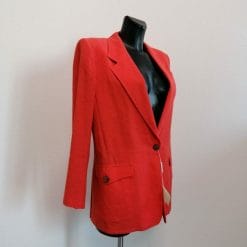 blazer max mara nuovo in lino rosso