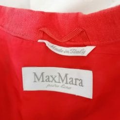 blazer max mara nuovo in lino rosso