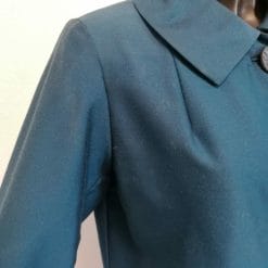 soprabito blu petrolio sartoriale anni 60