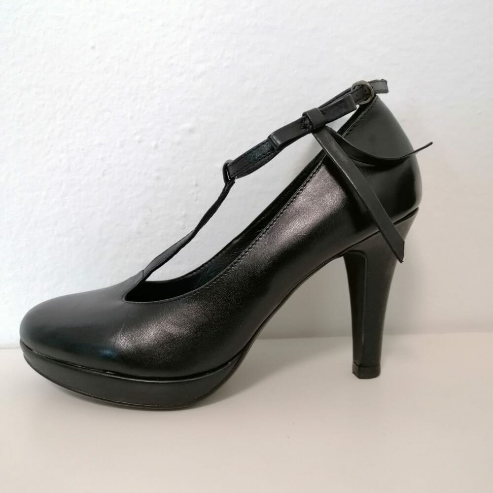 bagatt scarpe nere in pelle tacco 10