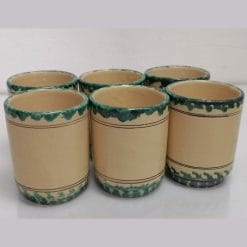 varsallona caltagirone brocca e bicchieri ceramica
