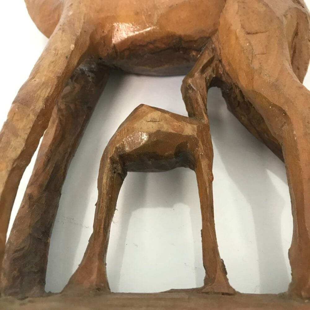 Figurine in legno, cammelli, artigianato anni 80 - immagine 6