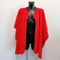 loro piana mantella lana rossa