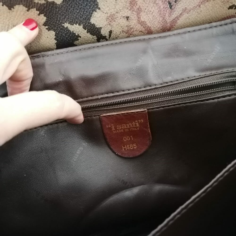 I Santi, borsa in pelle stampata - immagine 4