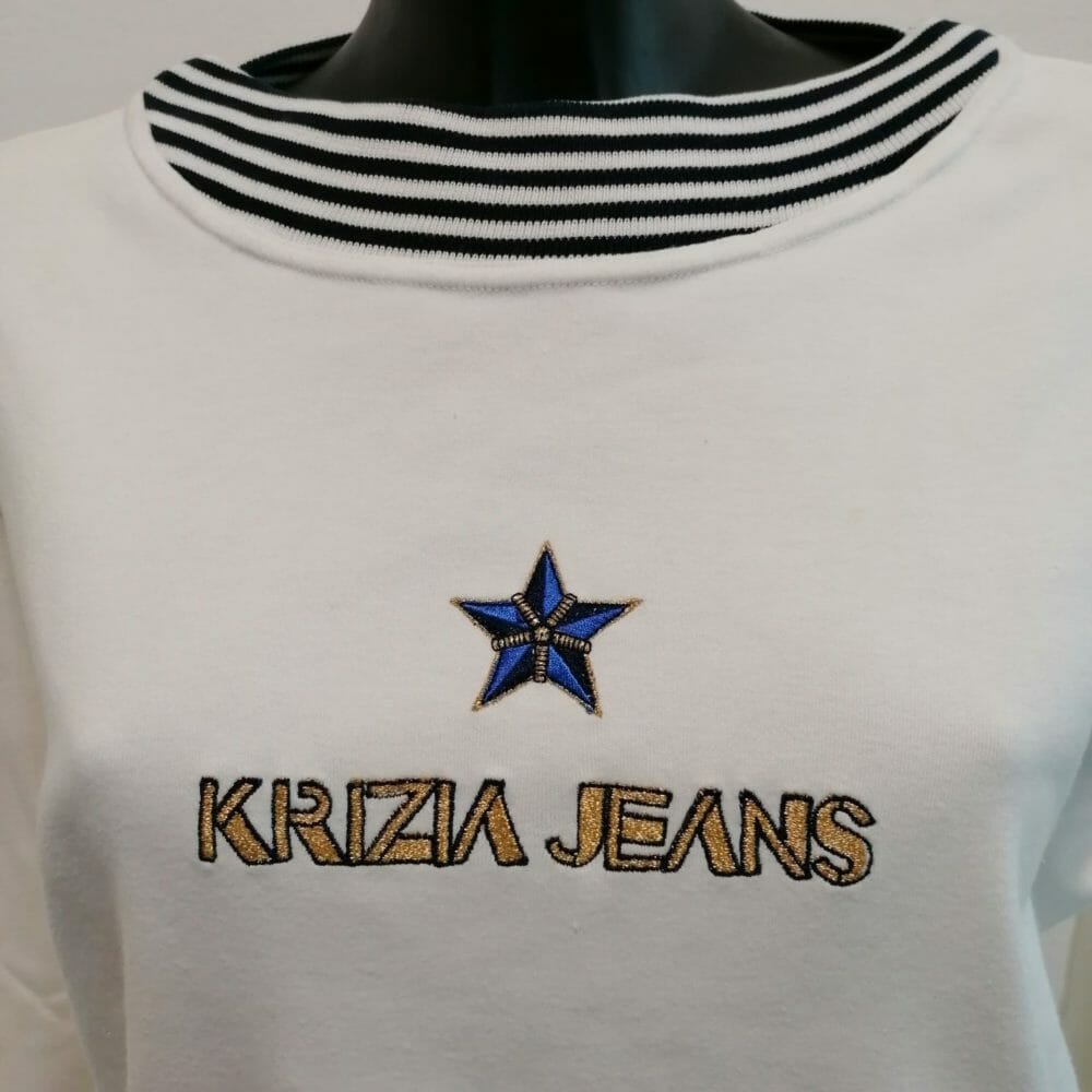 Krizia Jeans Felpa bianca - immagine 2