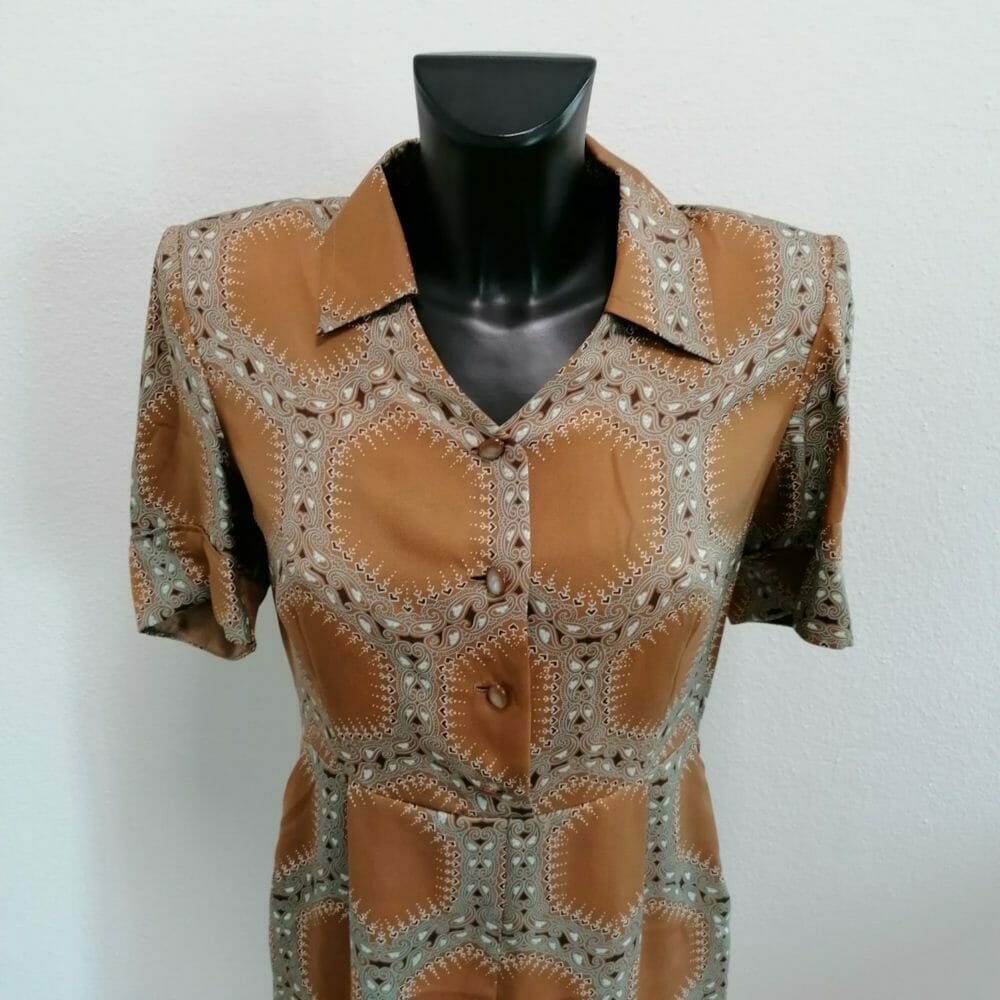 Vestito marrone handmade retro