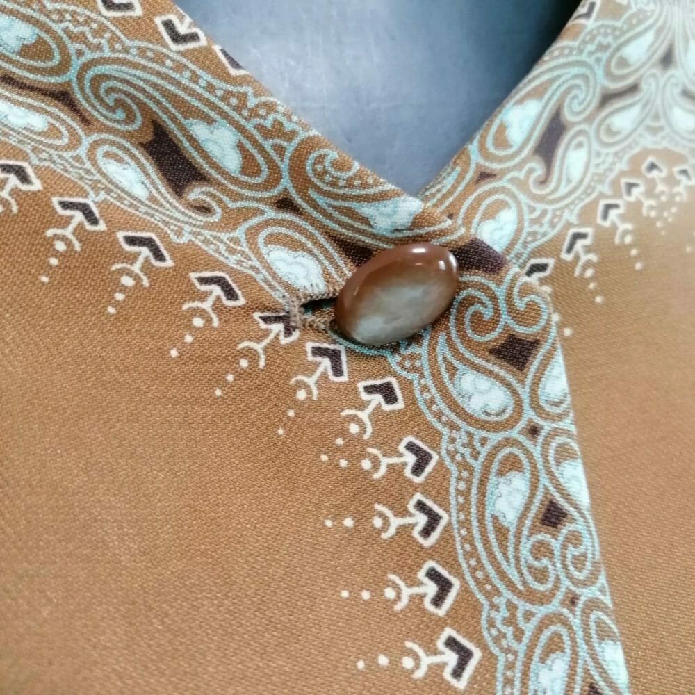 Vestito marrone handmade retro - immagine 3