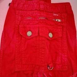 salopette onyx rossa anni 90