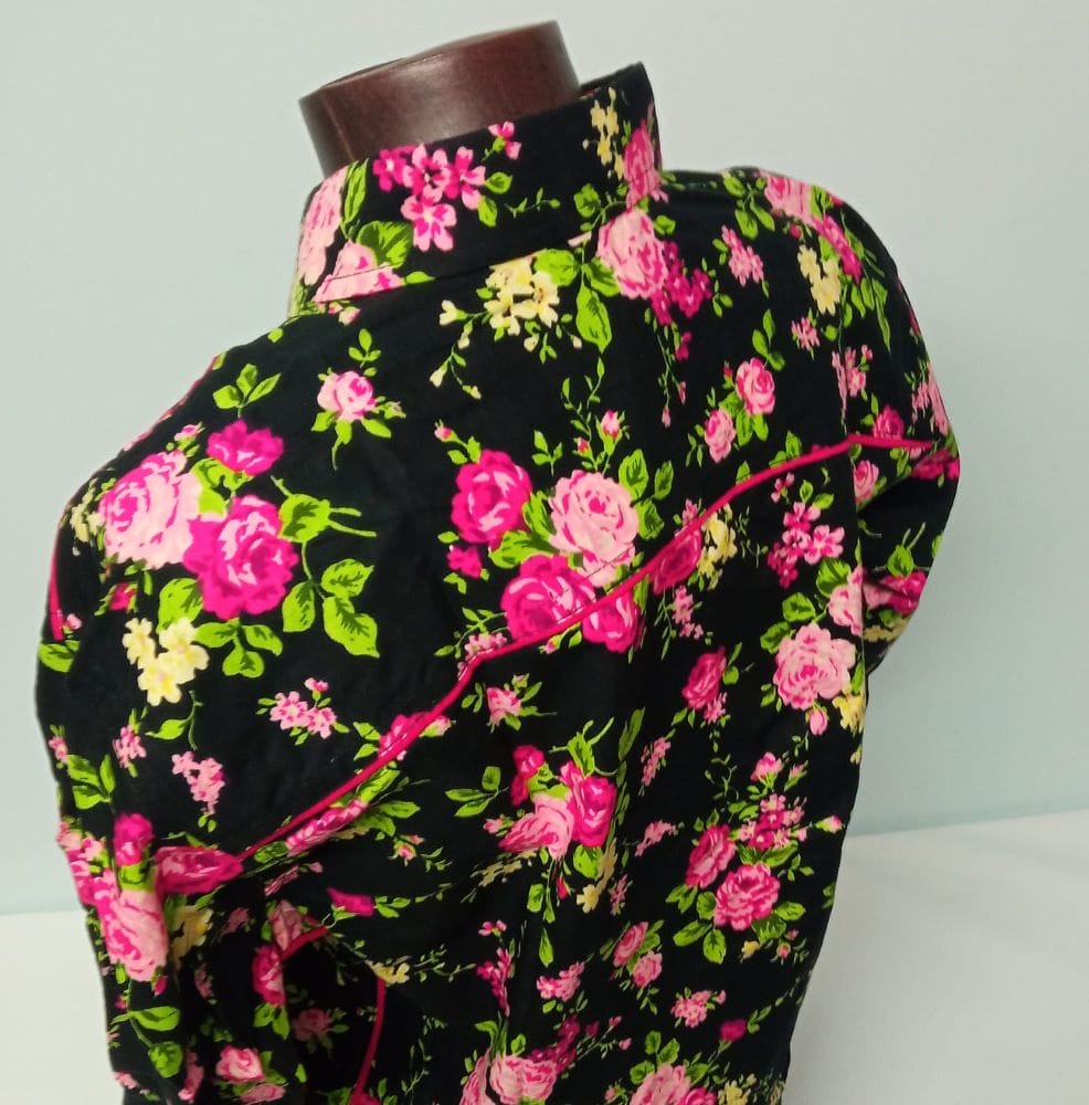 BAISAP-Camicia Nera Floreale - immagine 3