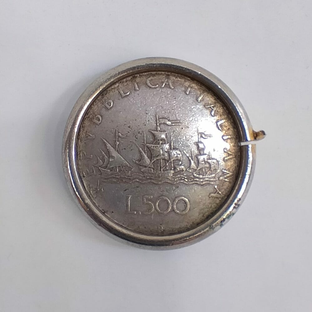 Moneta 500 Lire "Caravelle divisione Ancona" - immagine 3